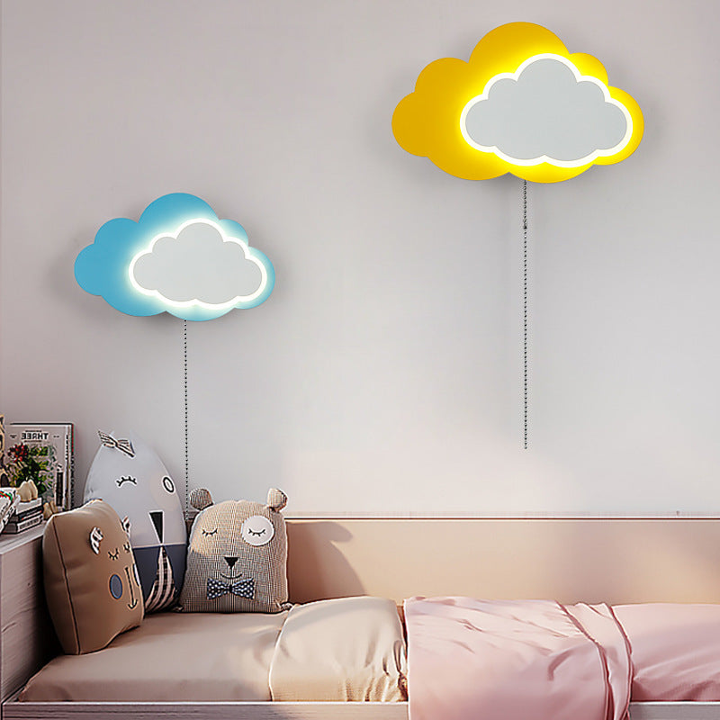 Modern Minimalist Bedroom Creative Cloud Wall Lamp