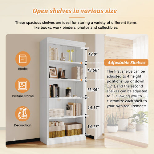 5 Tiers Of Home Decor Bookshelves