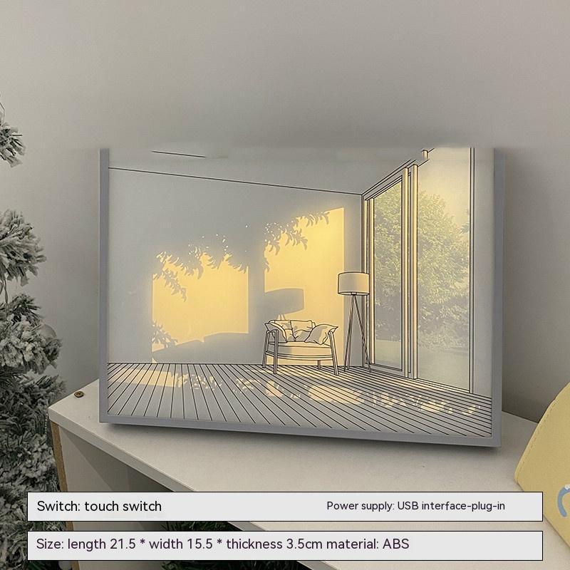 Modern Minimalist Bedside Lighting Decorative Painting